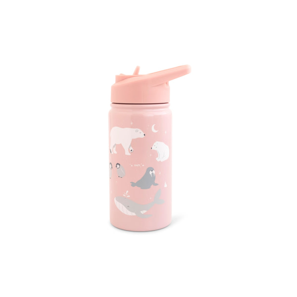 BOTELLA TÉRMICA INFANTIL CON PAJITA 350 ML POLARIS DUSTY PINK