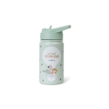 BOTELLA TÉRMICA INFANTIL CON PAJITA 350 ML LITTLE EXPLORES