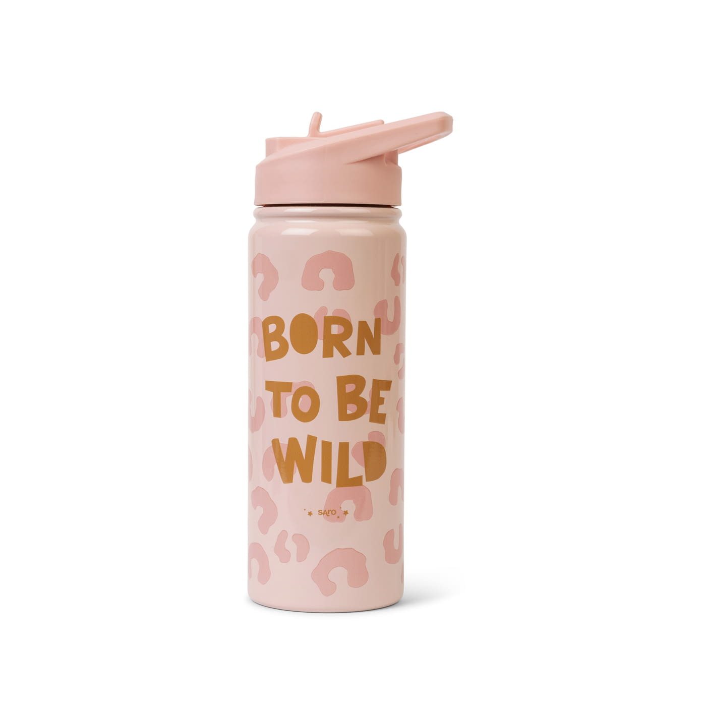 BOTELLA TÉRMICA INFANTIL CON PAJITA 500 ML BORN TO BE WILD - 