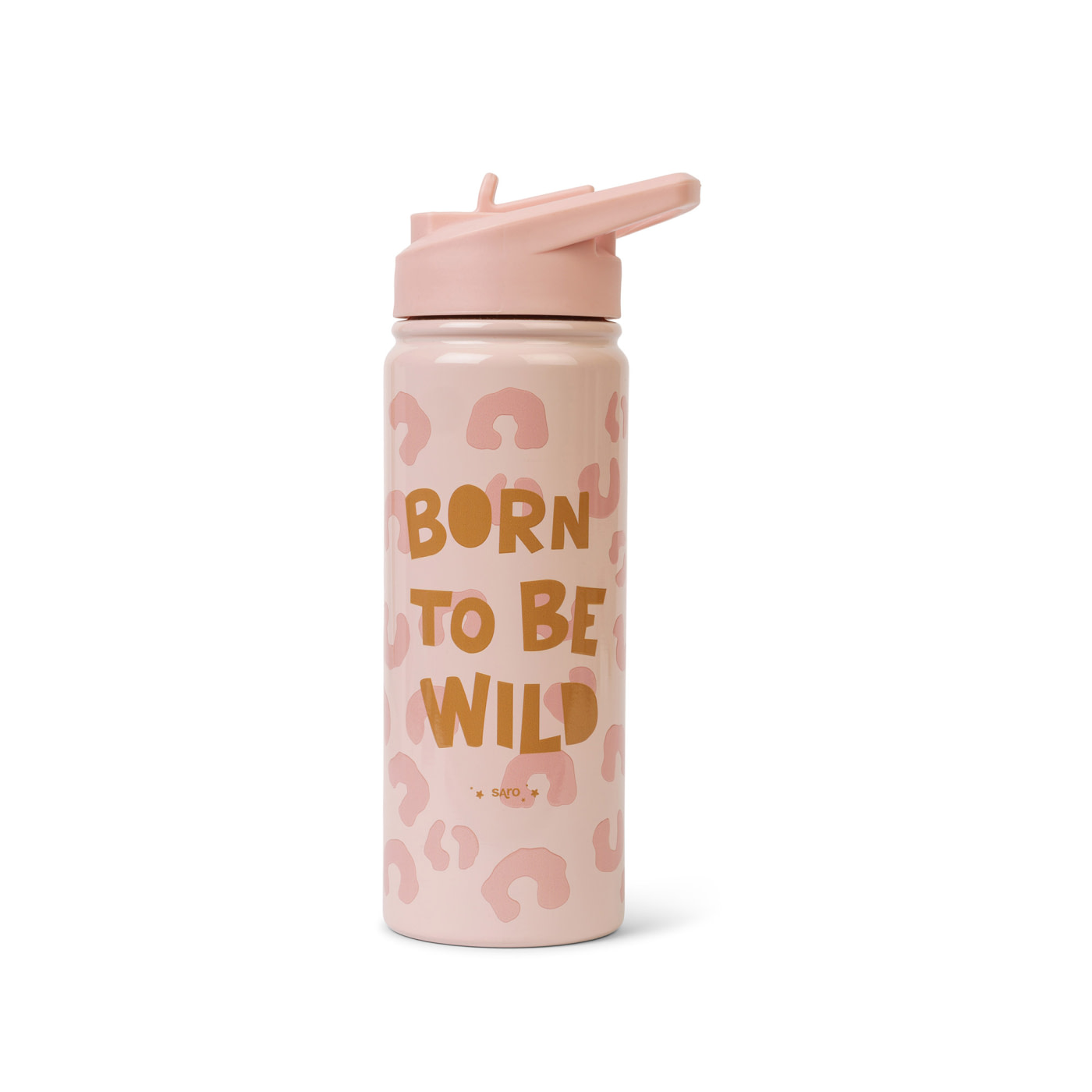 BOTELLA TÉRMICA INFANTIL CON PAJITA 500 ML BORN TO BE WILD - 