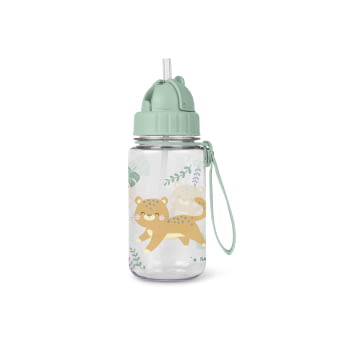 BOTELLA CON PAJITA Y COLGADOR JUNGLE CHEETAHS - 2