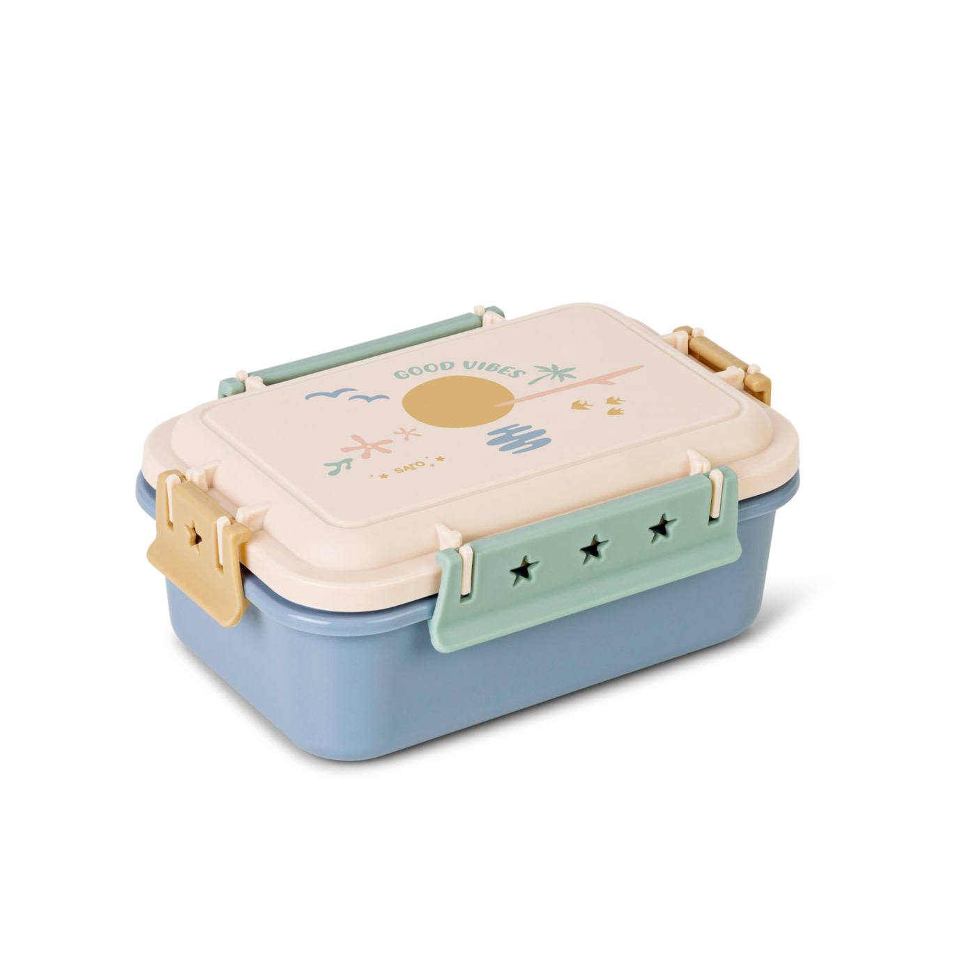 CAJITA DE ALMUERZO L “CLICK & GO!” GOOD VIBES
