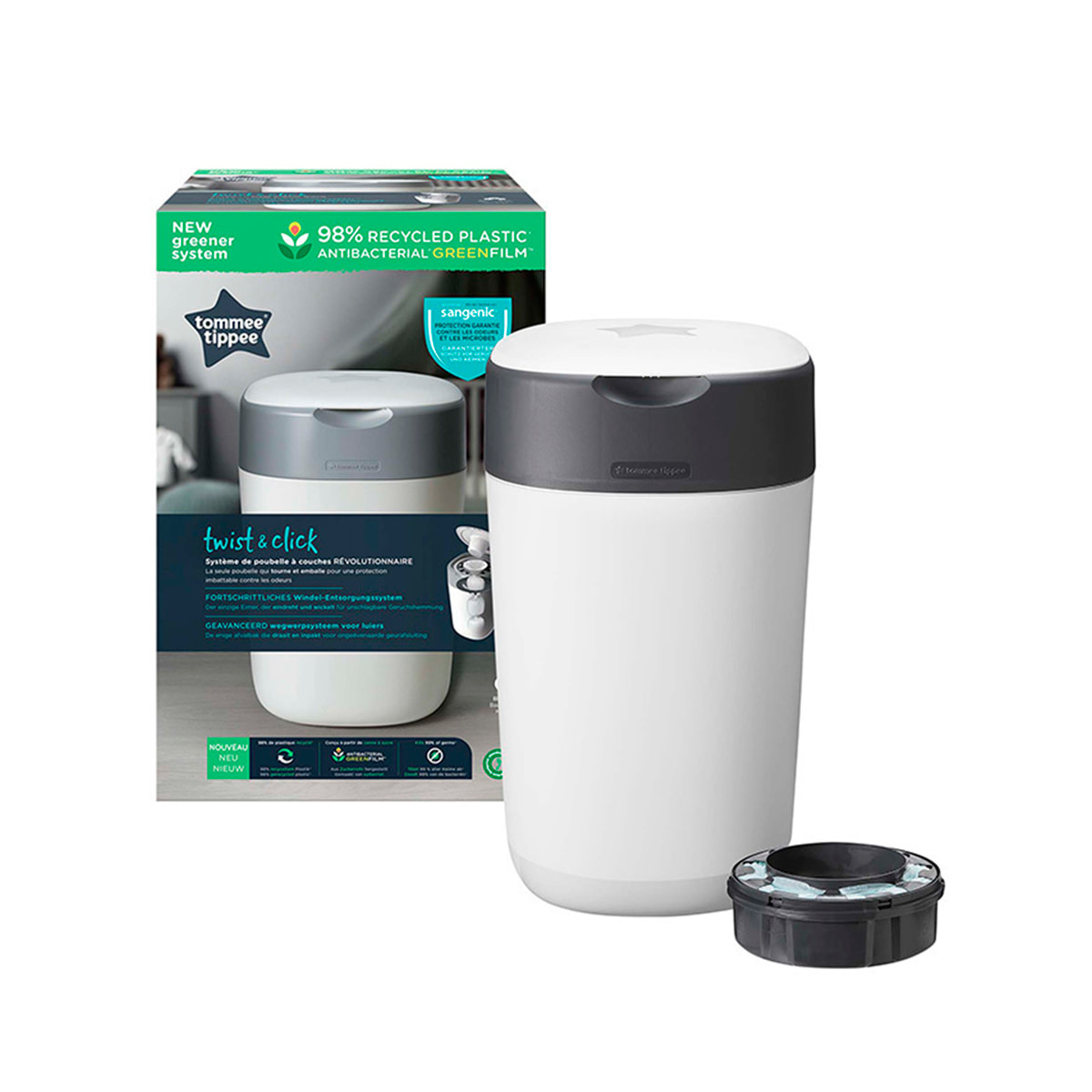Contenedor de pañales Twist & Clic blanco - 