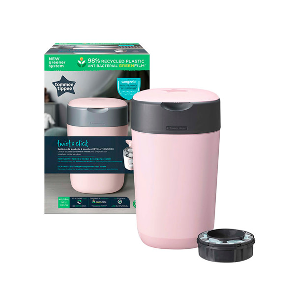 Contenedor de pañales Twist & Clic rosa
