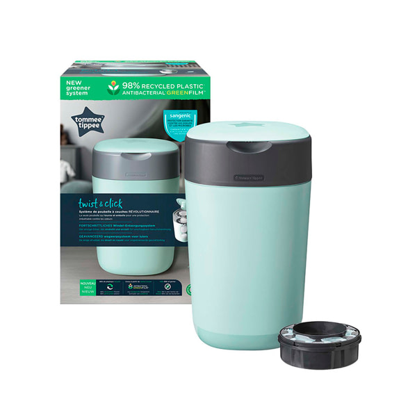 Contenedor de pañales Twist & Clic verde