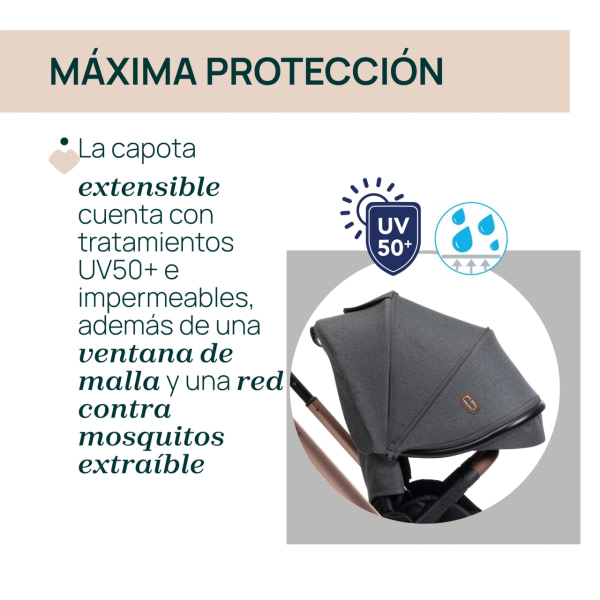 TRÍO MYSA CON FIRST SEAT RECLINE (3 BULTOS) BLACK SATIN - 5