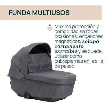 TRÍO MYSA CON FIRST SEAT RECLINE (3 BULTOS) BLACK SATIN - 12