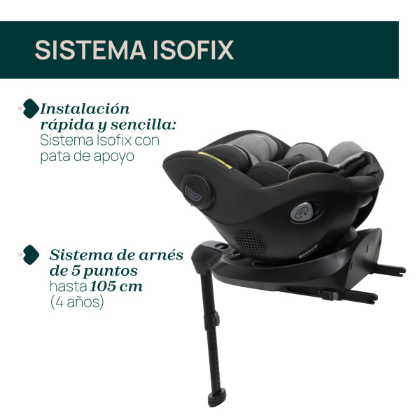 SILLA AUTO SEAT 105 I-SIZE POSH BLACK - 4
