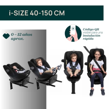SILLA AUTO EVERONE I-SIZE BLACK - 5
