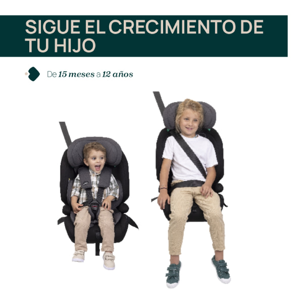 SILLA AUTO GRO-UP I-SIZE PURE BLACK - 2