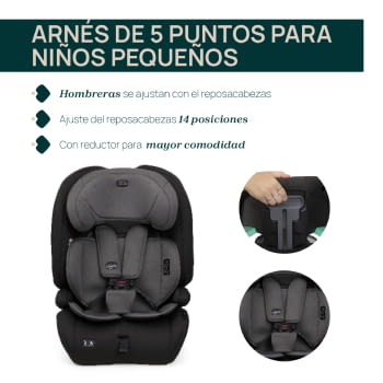 SILLA AUTO GRO-UP I-SIZE PURE BLACK - 3