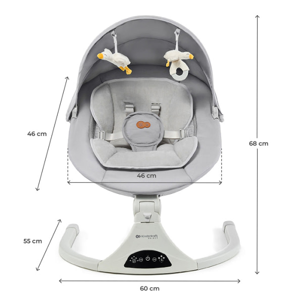 KINDERKRAFT BOUNCER TULSY GREY - 7