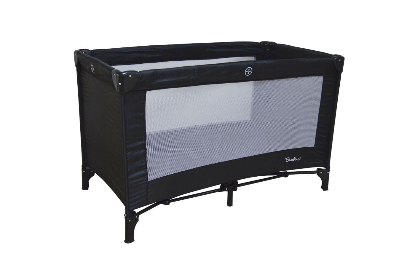 Cuna de viaje abatible Classic negra - 