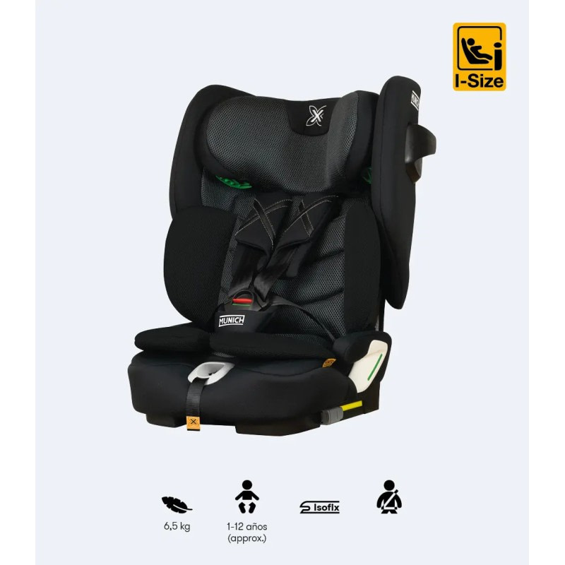 Silla coche Munich Mun061 i-size Dark Grey