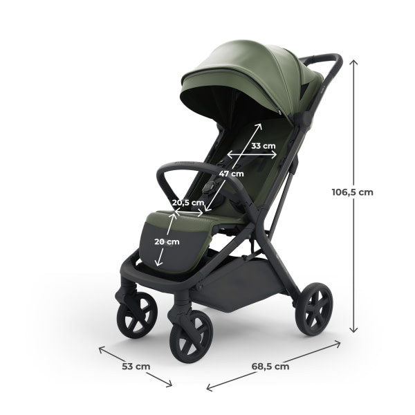 Kinderkraft pushchair NUBI 3 MYSTIC GREEN - 10