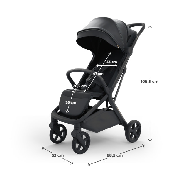 Kinderkraft pushchair NUBI 3 MIDNIGHT BLACK - 8