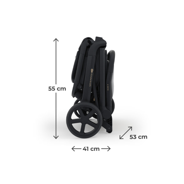 Kinderkraft pushchair NUBI 3 MIDNIGHT BLACK - 10