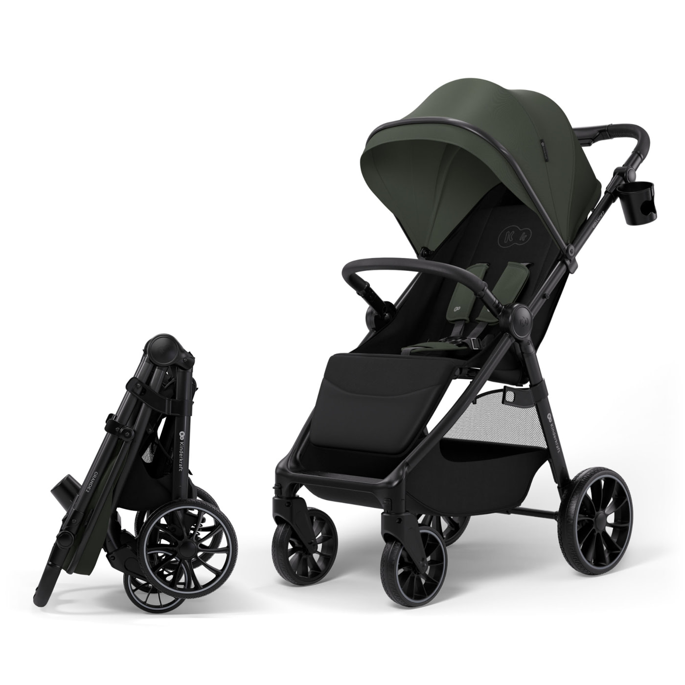 Kinderkraft wózek spacerowy GRANDE 2 MYSTIC GREEN