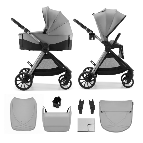Carrito multifuncional 2en1 Kinderkraft VESTO 2 Grey