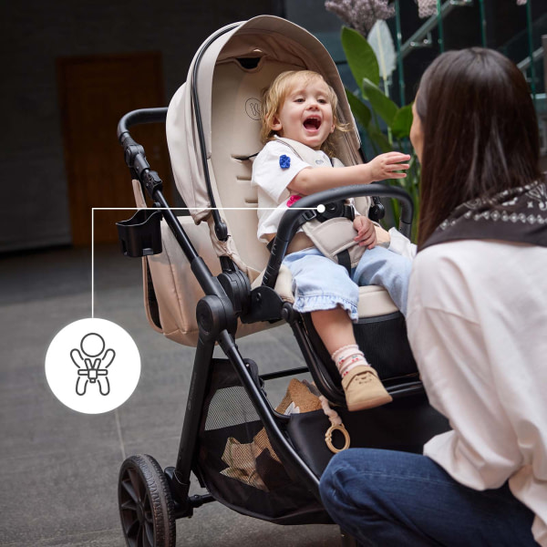 Carrito multifuncional 2en1 Kinderkraft VESTO 2 Grey - 2
