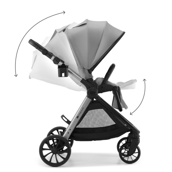 Carrito multifuncional 2en1 Kinderkraft VESTO 2 Grey - 8