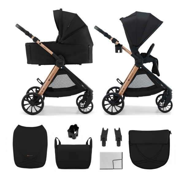Carrito multifuncional 2en1 Kinderkraft VESTO 2 Black
