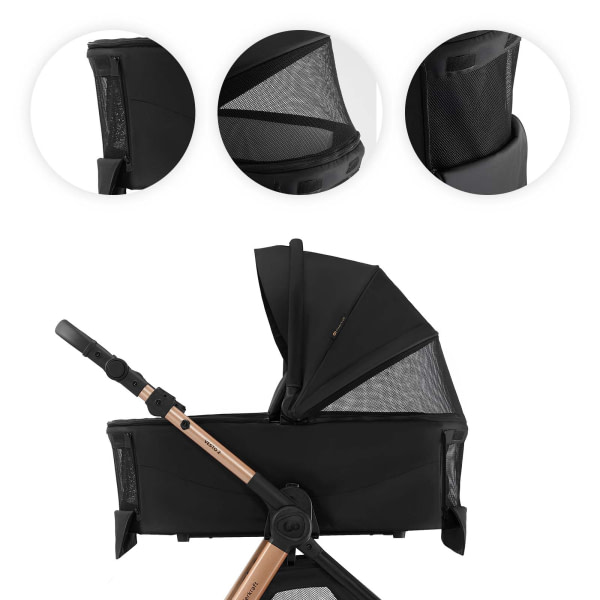 Carrito multifuncional 2en1 Kinderkraft VESTO 2 Black - 3