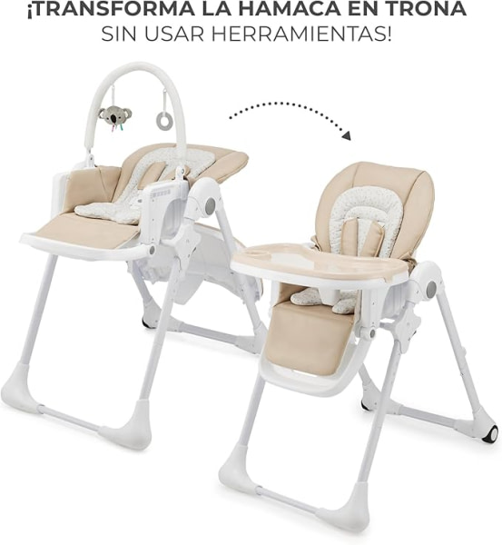 Kinderkraft TUMMIE  highchair beige - 3