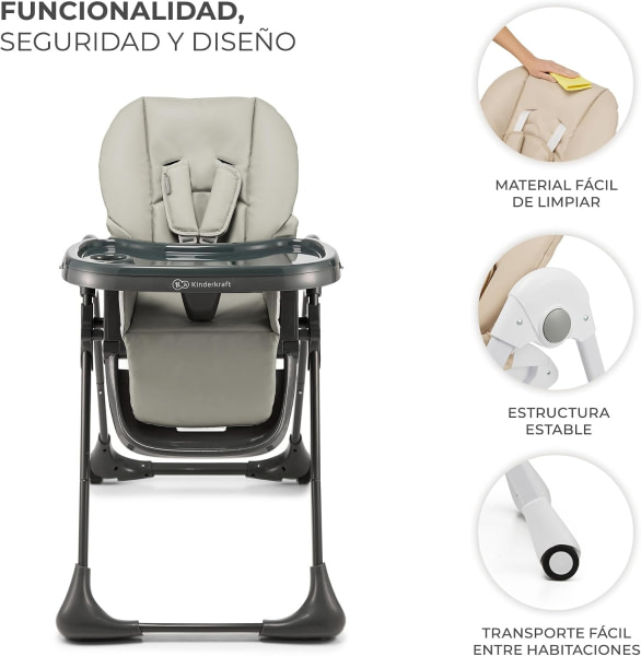 Kinderkraft TUMMIE highchair grey - 8