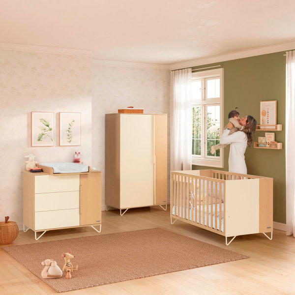Cuna camita 140 x 70-Big Amaia Vainilla - 3