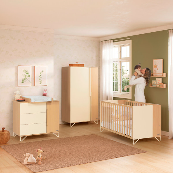 Armario infantil de dos puertas- Amaia Vainilla - 2