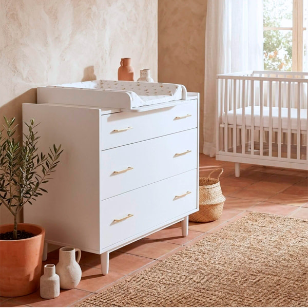 Cambiador de madera para cómoda- Fantine Blanco - 3