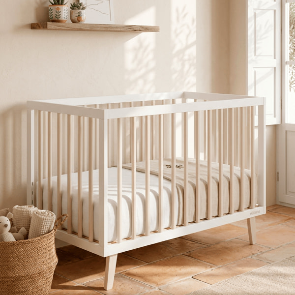Cuna de 120 x 60-Mencia blanco topo - 2