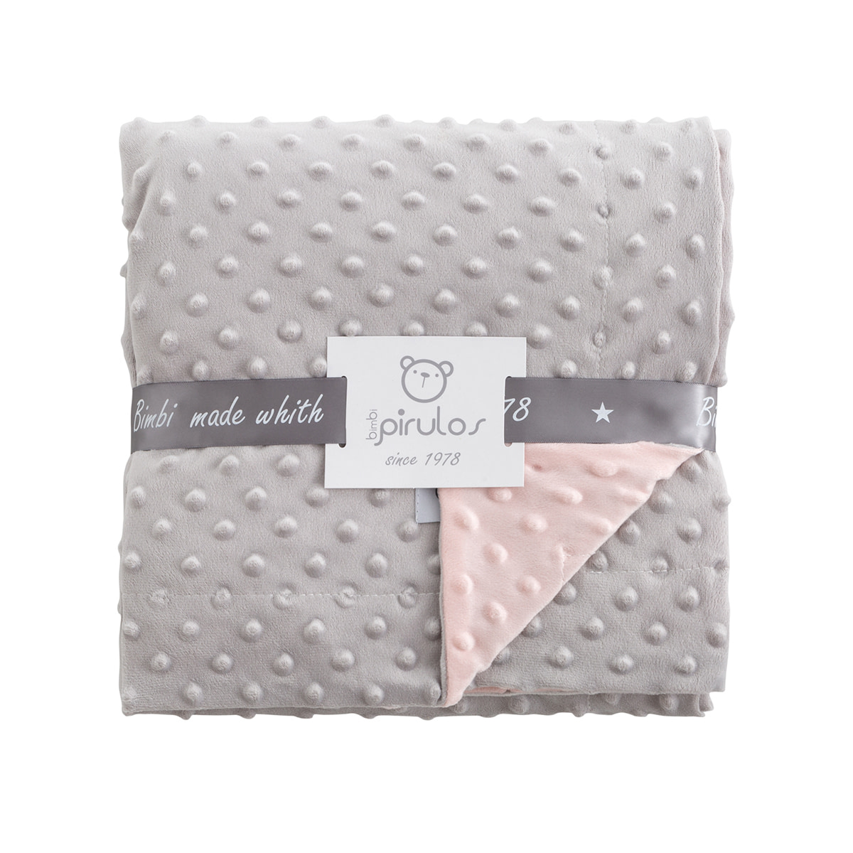 Manta doble cara Dots 80 x 100 varios colores - 