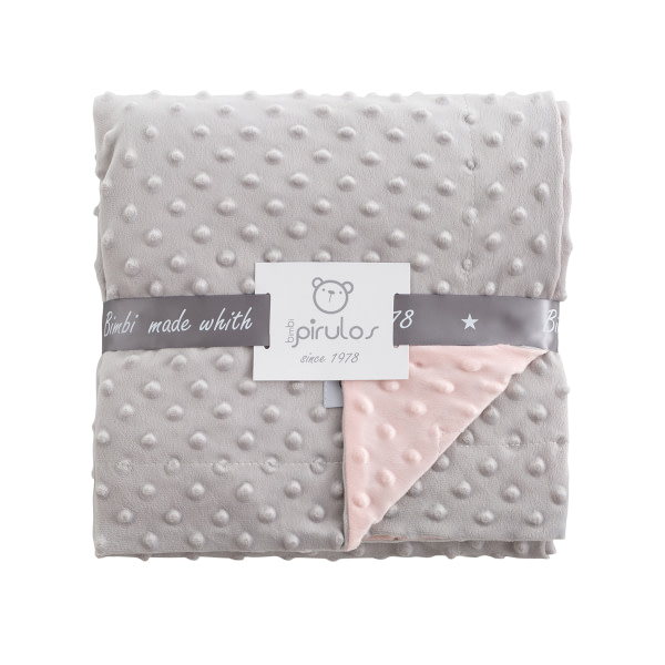Manta doble cara Dots 80 x 100 varios colores