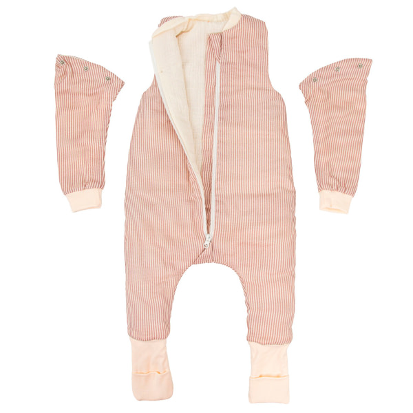 Saco pijama con pies y mangas extraibles 75cm (12-18m) Veneto Terracota - 3