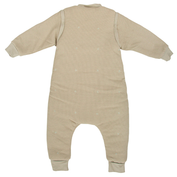 Saco pijama con pies y mangas extraibles 75cm (12-18m) Waffle Verde - 2