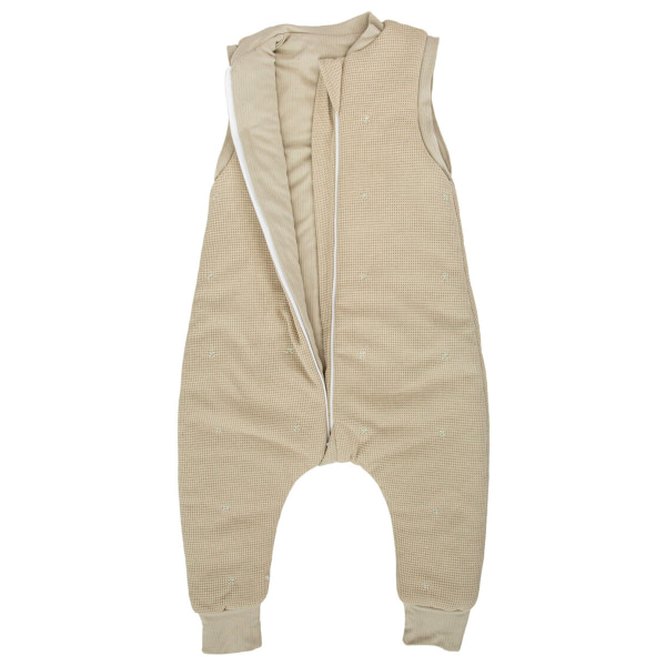 Saco pijama con pies y mangas extraibles 75cm (12-18m) Waffle Verde - 4