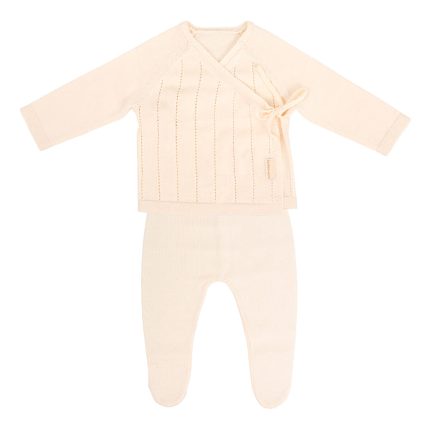 Conjunto Jubon y Polaina Margot Beig (T.0-1M)