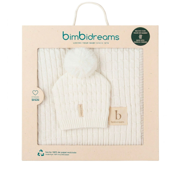 Set manta con gorrito Blanco - 1