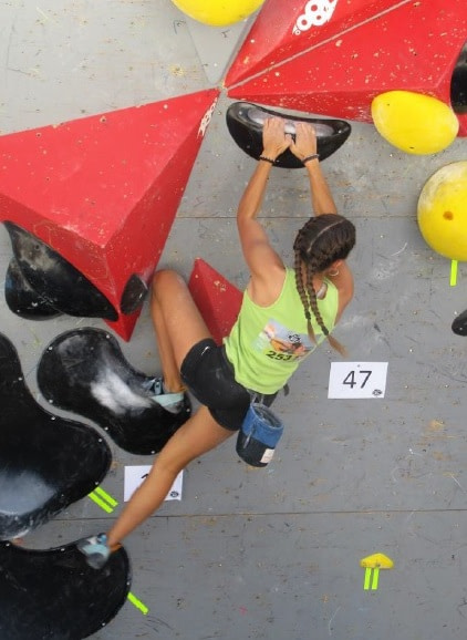 L’escaladora Maria Farré Prim, del Centre Excursionista de Lleida, tanca una molt bona temporada d’escalada