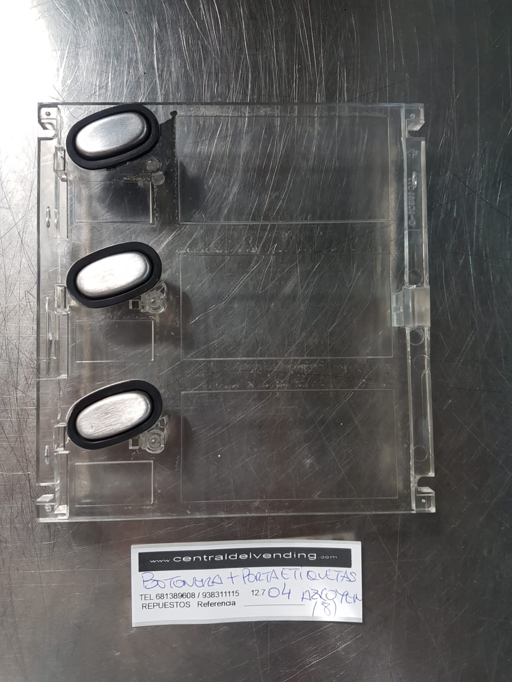 BOTONERA MÁS PORTA ETIQUETES AZKOYEN