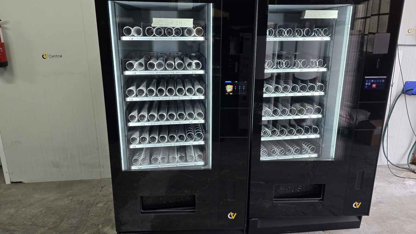 LOTE 2 MAQUINA VENDING VENDO G-SNACK CON PANTALLA TACTIL-1