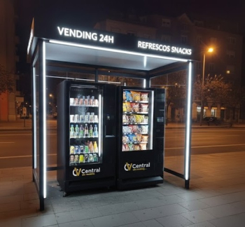 TIENDA VENDING 24 HORAS - 1 MAQUINA G-SNACKS TACTIL Y 1 G-DRINK BEBIDAS FRIAS TACTIL MAS UN MONEDERO EN CADA MAQUINA MONEDERO
