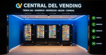 TIENDA 24 HORAS LOTE 2 MAQUINAS VENDING VENDO G-SNACK Y 2MAQUINA VENDO G-DRINK CON MONEDERO Y TARJETERO
