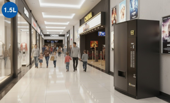 MAQUINA VENDING VENDO SVE609 AGUAS 1,5L y 1 L EXPOSICIÓN CON MONEDERO Y REGALO BILLETERO