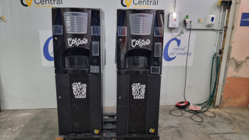 MAQUINA VENDING DE CAFE EN GRANO NECTA BRIO3 BLACK DESIGN CON MONEDERO DE CAMBIO PAYTEC