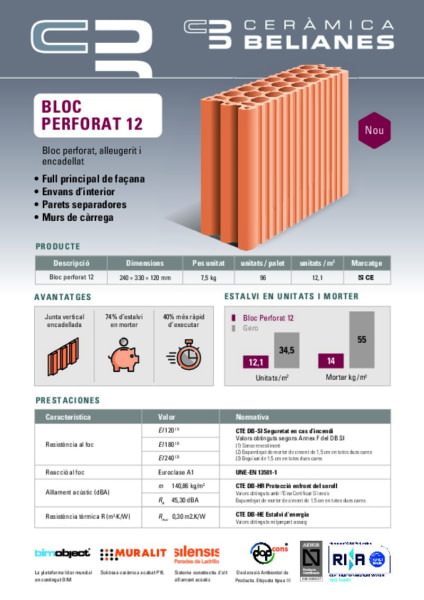 Informació Bloc Perforat 12