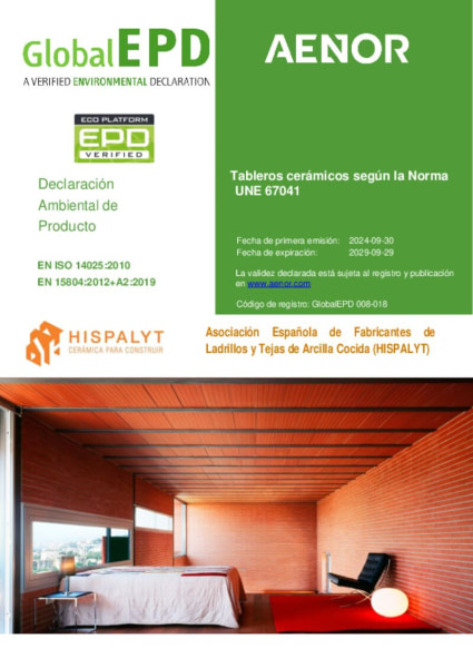 Tableros cerámicos según la Norma UNE 67041 Tableros cerámicos según la Norma UNE 67041