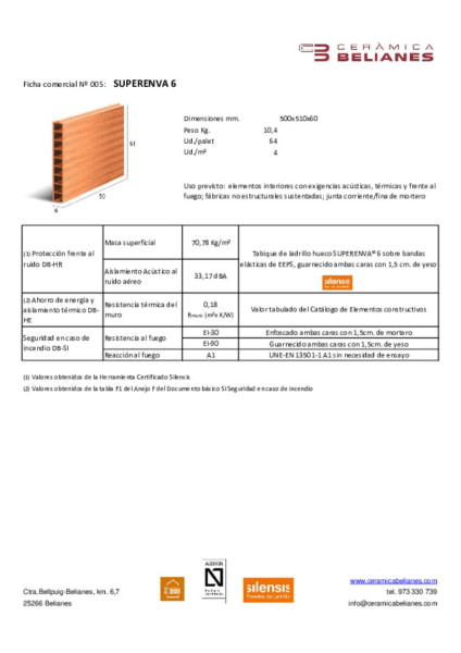 Ficha técnica comercial Superenva ® 6